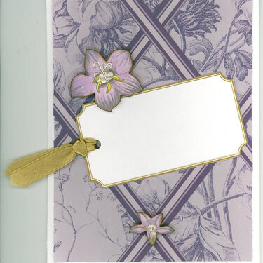 Card, Purple Anna Griffin