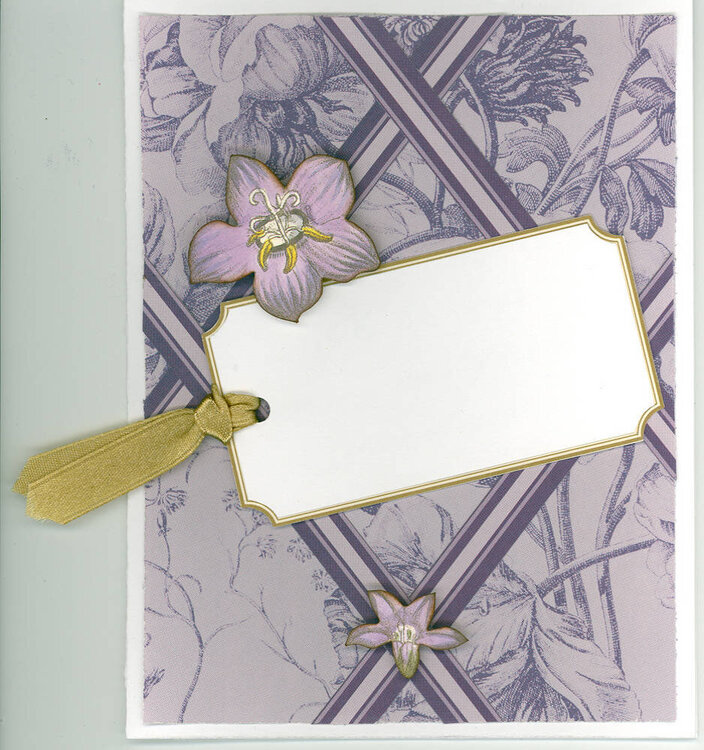 Card, Purple Anna Griffin