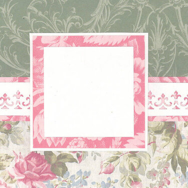 Card, Anna Griffin Square Box, Punched border