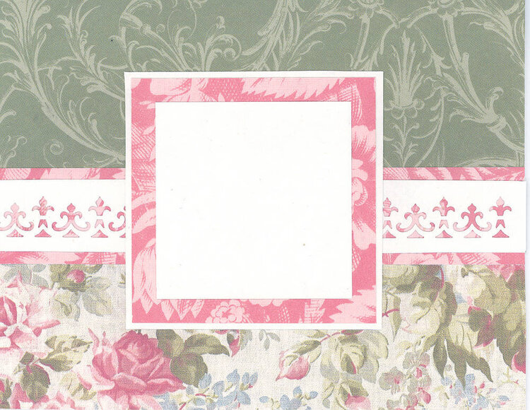 Card, Anna Griffin Square Box, Punched border