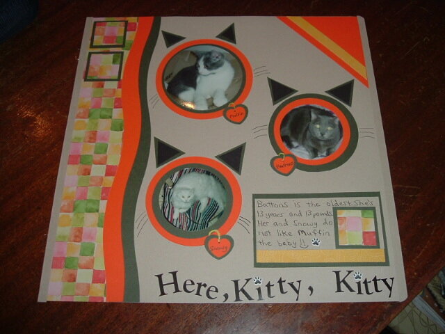 Kitty layout from creative memories