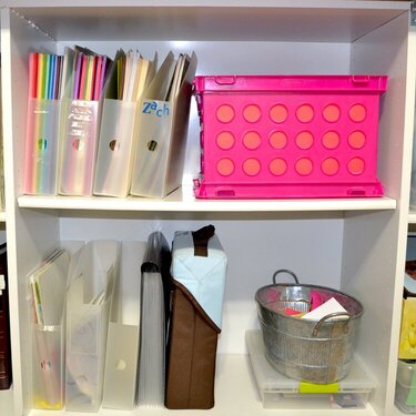 Cardstock and embellishment storage