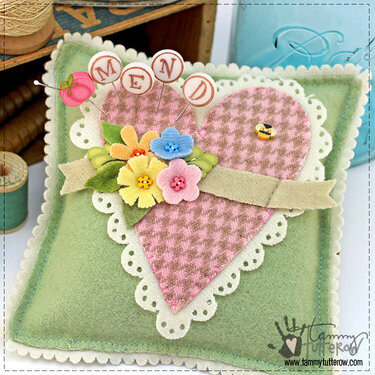 Sew Sweet Valentine Pincushion