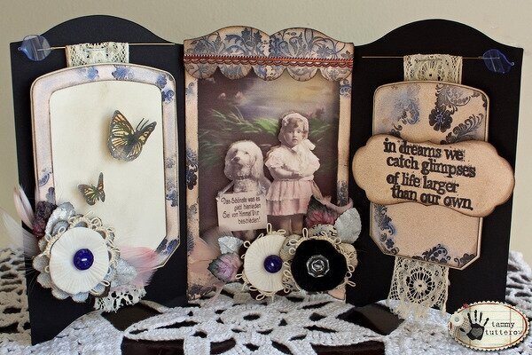 A Wee Girl and her Dog Shadowbox Frame