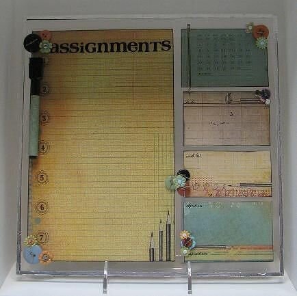 BasicGrey Recess &quot;Assignments Dry Erase Board&quot;