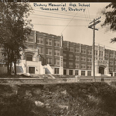 ROXBURY MEMPRIAL HIGH SCHOOL, (girls on the right side)