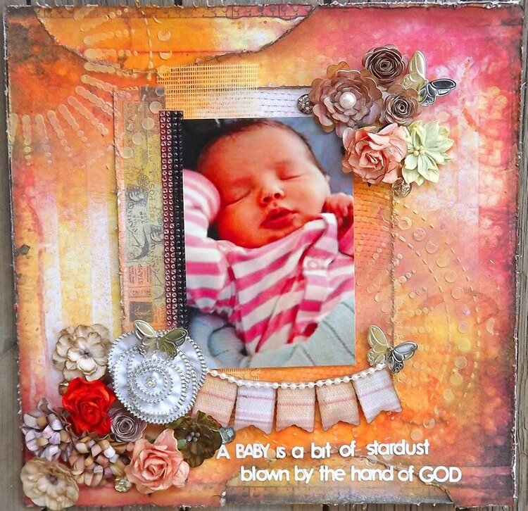 ***June ScrapThat! kit***   A baby is