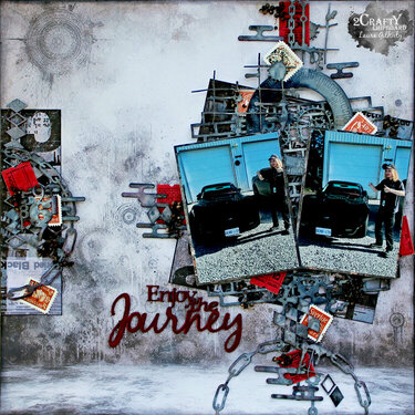 Enjoy the journey - DT project 2Crafty Chipboard