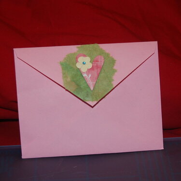 Back of Girl Baby Shower Envelope