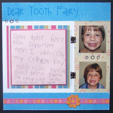 Dear Tooth Fairy - right page