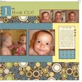 1st Haircut - right page