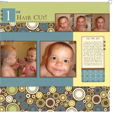 1st Haircut - right page