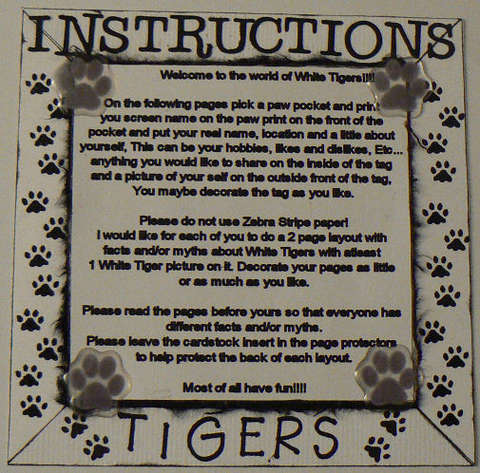 Instructions Page