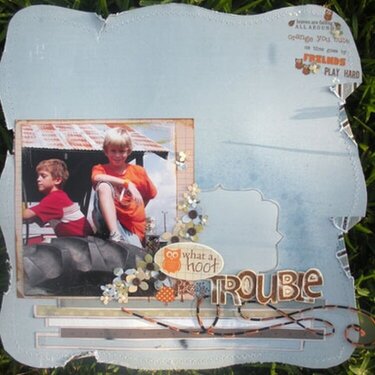 Trouble  **Serendipity September Altered kit**