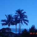 Haleiwa sunrise moon