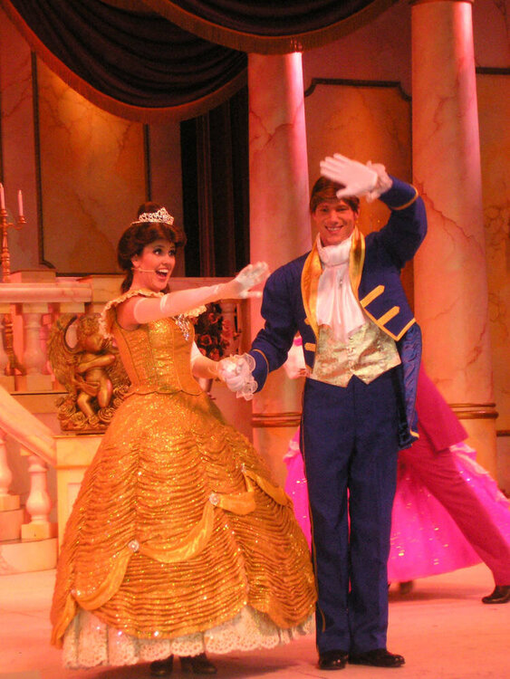 Belleand her Prince at the Beauty &amp;amp; the Beast Show at MGM Studios