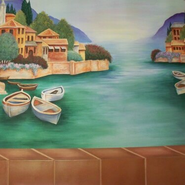 my dinning room mural painted by me