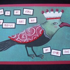 Birthday card - crows feet