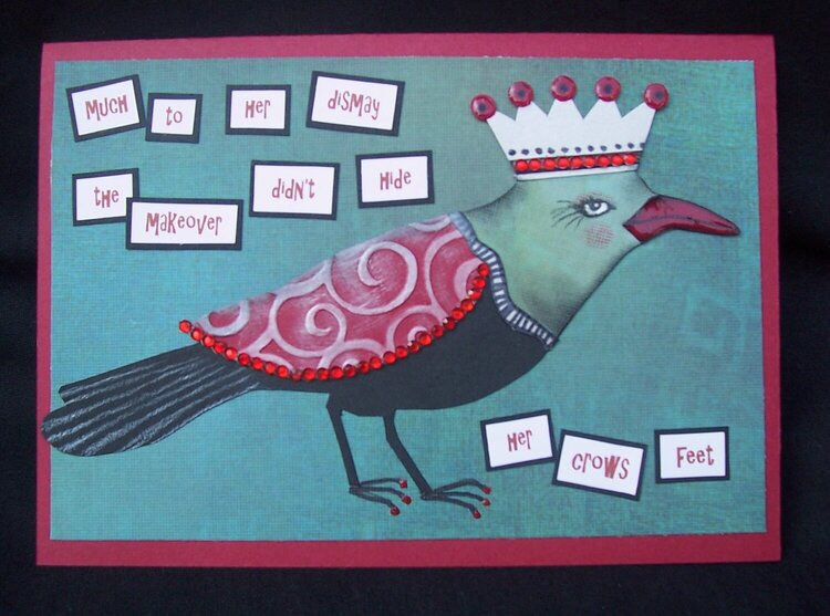 Birthday card - crows feet