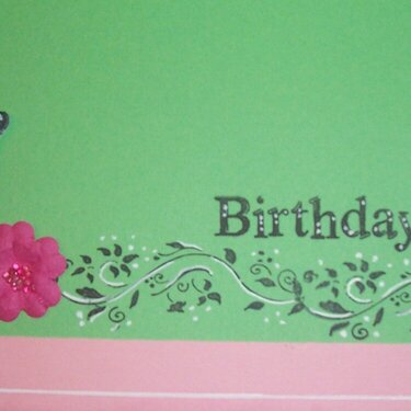 Happy Birthday Card - inside