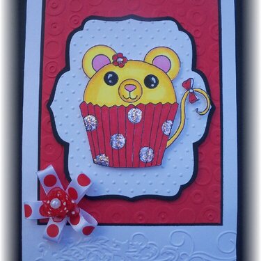 Mouse Cupcakes Card