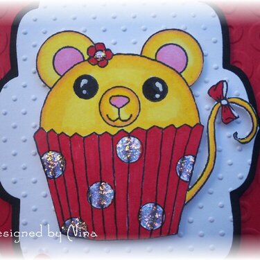Mouse Cupcake card