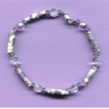 paper bead bracelet