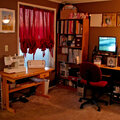 Computer & Sewing Area