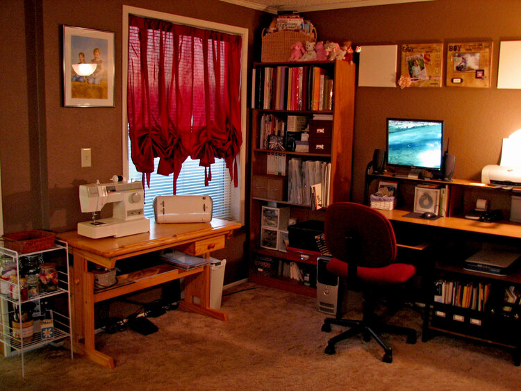 Computer &amp; Sewing Area
