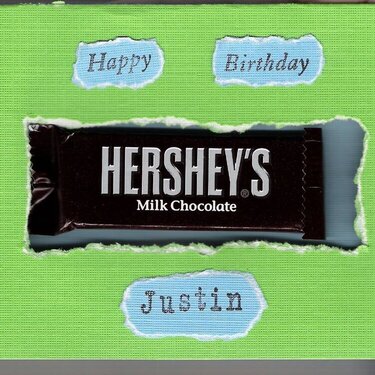 Candy Bar Birthday Card