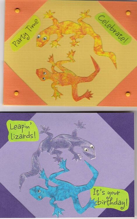 Leapin&#039; Lizards Birthday Cards