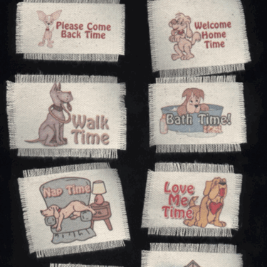 Dog Time - Canvas Labels