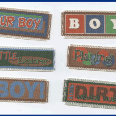 Little Boy - Canvas Labels