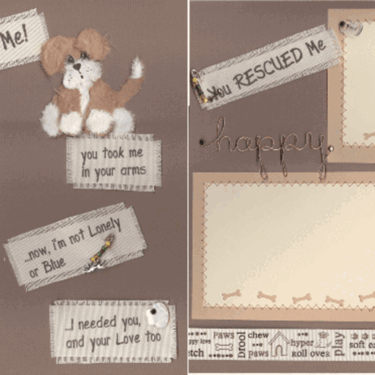 You Rescued Me - Dog Layout