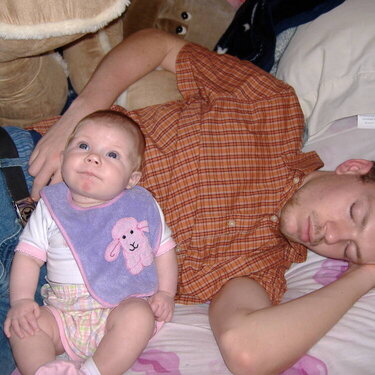 Sleeping dad