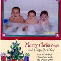 Grandma's 3 Santa's in a Tub