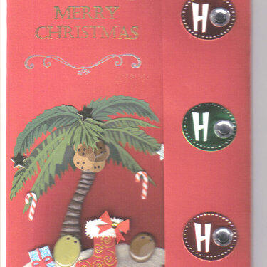 Palm tree christmas card