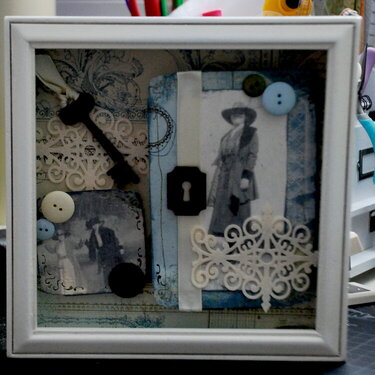 Memory Collage Shadow Box....