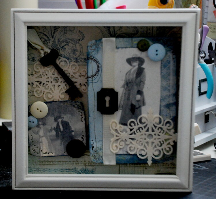 Memory Collage Shadow Box....