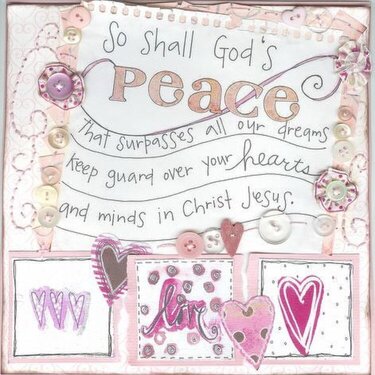 peace - art journal page