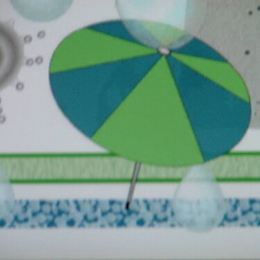 #11 An umbrella with at least 2 colors on the top. 7 pts.