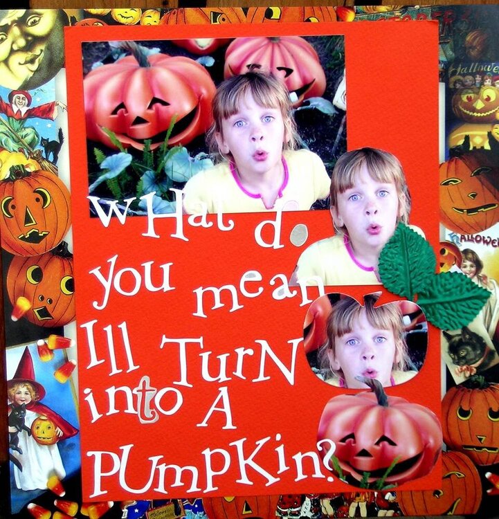 Ashley in the pumpkin patch