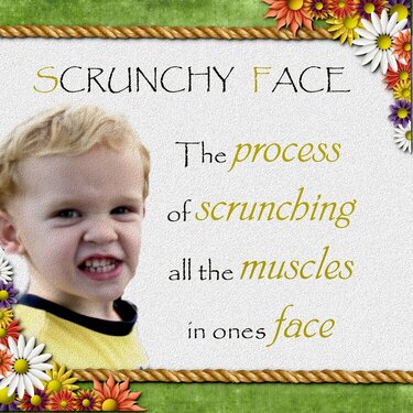 Scrunchy face