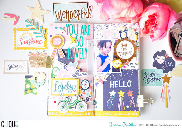 You are so lovely Traveler&#039;s Notebook Spread