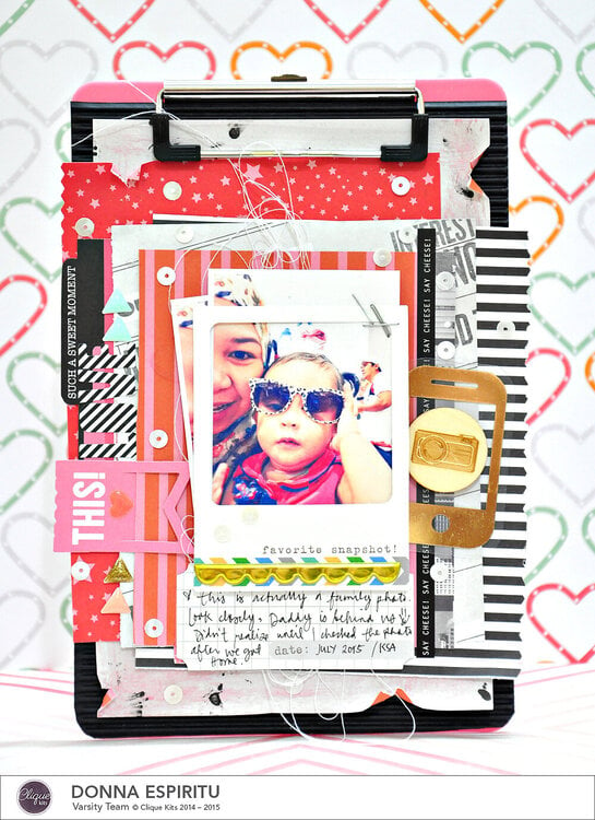Love this Altered clipboard frame