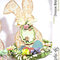 Easter bunny paper decors