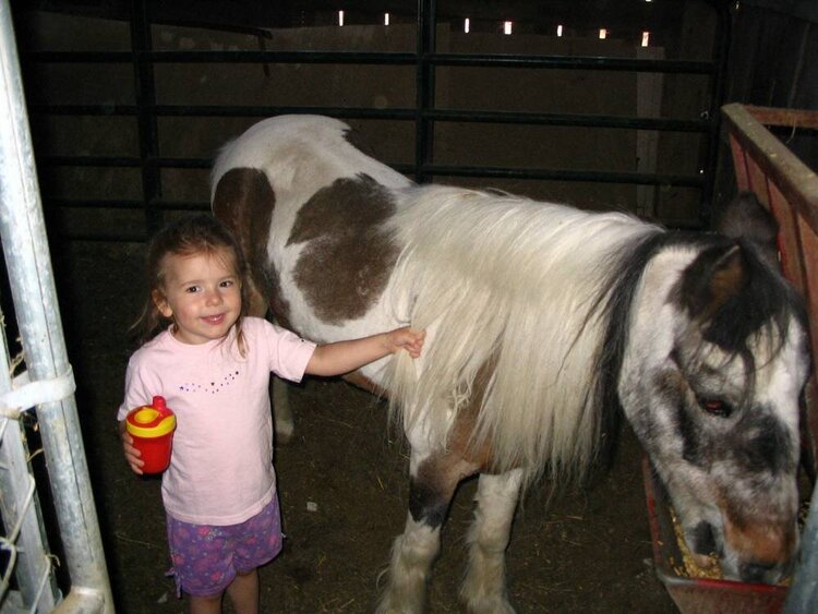 Haleigh and her pony Tequila