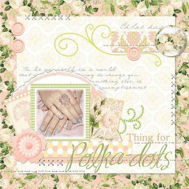 A thing for Polka-dotes **Websters Pages New Beginnings Digi Kit**