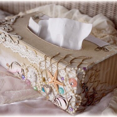 Tissue Box Cover *Websters Pages &amp; Dusty Attic DT**