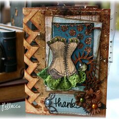 Braided Edge Card **Bo Bunny - Somewhere In Time**